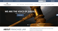 Desktop Screenshot of franchise-law.com